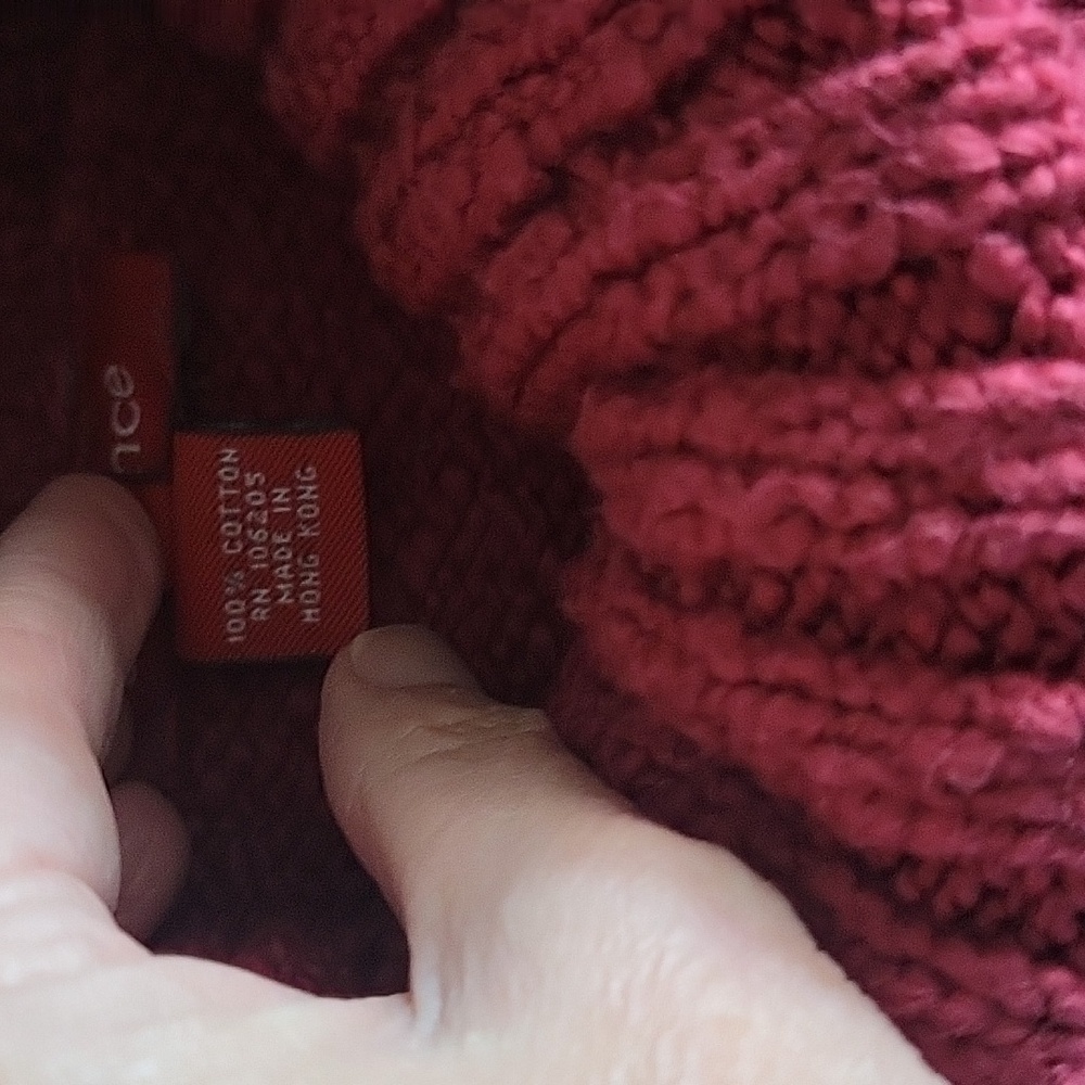 Sundance Red Cowl Turtleneck Sweater - Picture 3 of 5